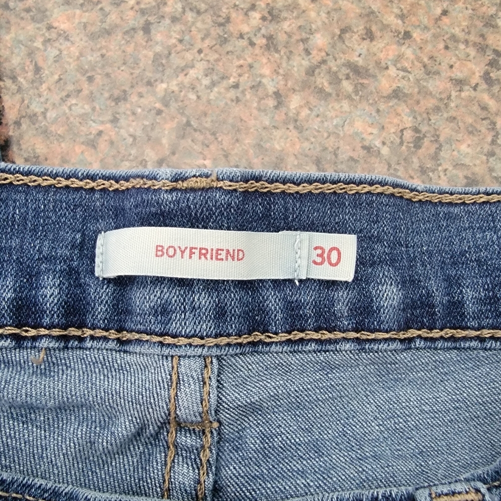 Levi's Boyfriend Blue Denim Jeans - Picture 2 of 4